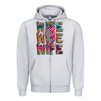 Race Wife Wife Wife Lightningbolt Zipper Hoodie | Teevron