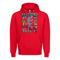Red race wife wife wife lightningbolt Zipper Hoodie - Zillion Design Studio
