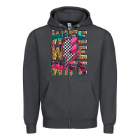 Smoke race wife wife wife lightningbolt Zipper Hoodie - Zillion Design Studio