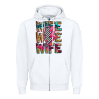 White race wife wife wife lightningbolt Zipper Hoodie - Zillion Design Studio