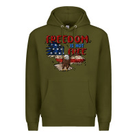 Army Green freedom is not free Premium Hoodie - MaliasSmallBusiness