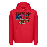 Red freedom is not free Premium Hoodie - MaliasSmallBusiness