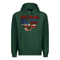 Sports Green freedom is not free Premium Hoodie - MaliasSmallBusiness