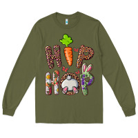 Army Green Hip Hop Bunny Long Sleeve Tee - RanaPortraitStore