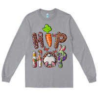 Heather Grey Hip Hop Bunny Long Sleeve Tee - RanaPortraitStore