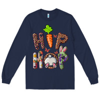 Navy Hip Hop Bunny Long Sleeve Tee - RanaPortraitStore