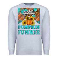 Heather Grey pumpkin junkie Premium Sweatshirt - Artiststas