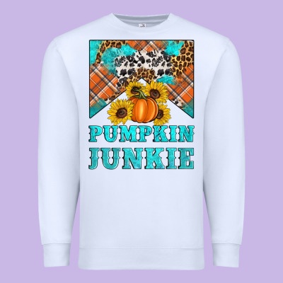 Pumpkin Junkie Premium Sweatshirt Designed By Artiststas