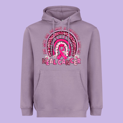 Heal Cancer Rainbow Heavyweight Hoodie Designed By Jahusdesignshop