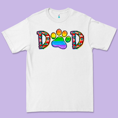 Dad Lgbt Premium Tee Designed By Cowhidedigitalart