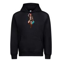 Black western cowgirl Urban Hoodie - NancyCooperArtShop
