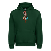 Forest Green western cowgirl Urban Hoodie - NancyCooperArtShop