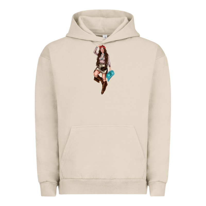 Western Cowgirl Urban Hoodie by NancyCooperArtShop | Teevron