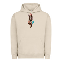 Pigment French Oak western cowgirl Urban Hoodie - NancyCooperArtShop
