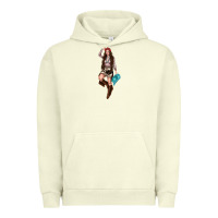 Pigment Pistachio western cowgirl Urban Hoodie - NancyCooperArtShop
