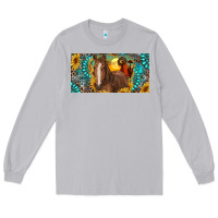 Moon Dust horse and desert with sunflowers gemstone Long Sleeve Tee - RanaPortraitStore