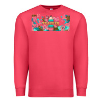 Cardinal teacher floral pencil libbey glass Premium Sweatshirt - BundleAndBundleShop