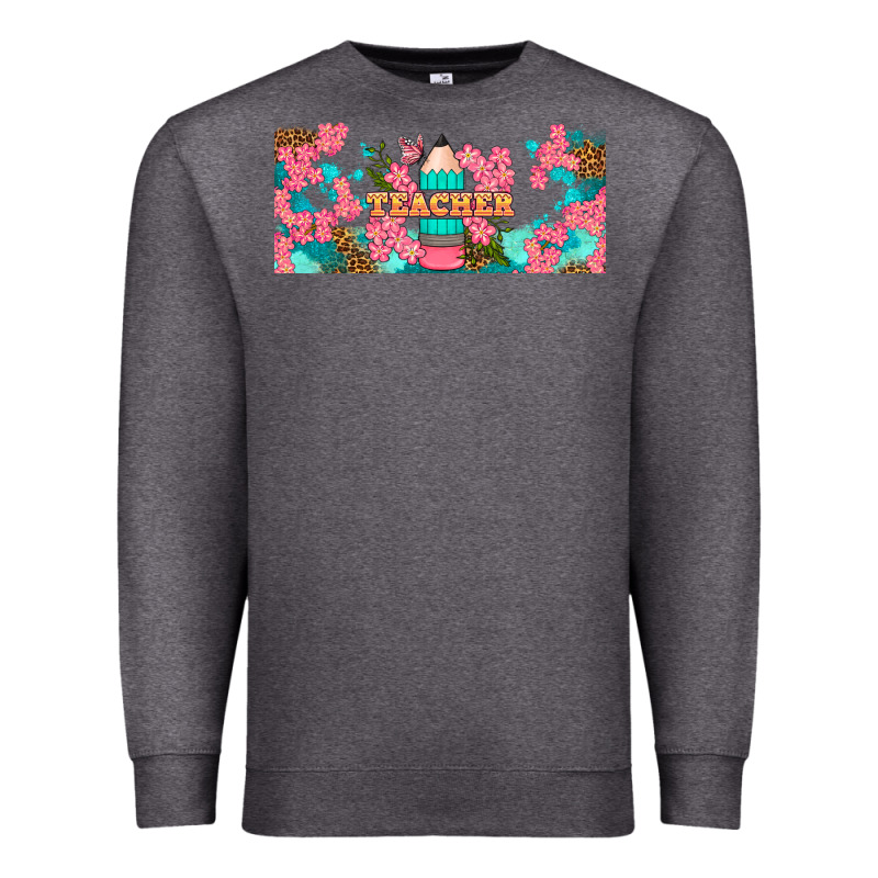 Teacher Floral Pencil Libbey Glass Premium Sweatshirt by BundleAndBundleShop | Teevron