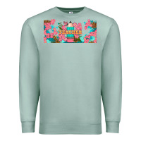 Seafoam teacher floral pencil libbey glass Premium Sweatshirt - BundleAndBundleShop
