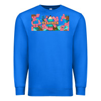 True Royal teacher floral pencil libbey glass Premium Sweatshirt - BundleAndBundleShop