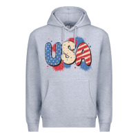 Heather Grey usa Premium Hoodie - MaliasSmallBusiness