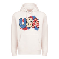 Pale Pink usa Premium Hoodie - MaliasSmallBusiness
