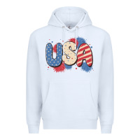 White usa Premium Hoodie - MaliasSmallBusiness