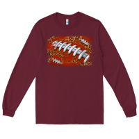 Burgundy American football background Long Sleeve Tee - texasbilliewilder