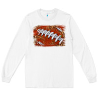 White American football background Long Sleeve Tee - texasbilliewilder