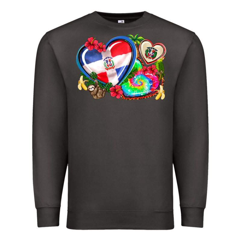 Western Leopard  Dominican Republic  Hearts Premium Sweatshirt by AdoDesignShop | Teevron