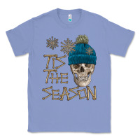 Colony Blue skull tis the season winter Classic Tee - FaDigitalArtStudio