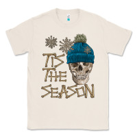 Natural skull tis the season winter Classic Tee - FaDigitalArtStudio