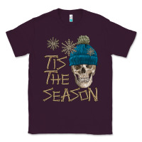 Plum skull tis the season winter Classic Tee - FaDigitalArtStudio