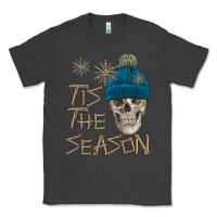 Smoke skull tis the season winter Classic Tee - FaDigitalArtStudio