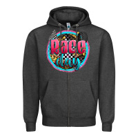 Charcoal Heather race day Zipper Hoodie - Zillion Design Studio