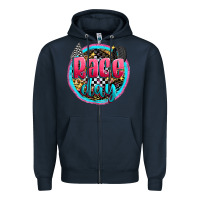 Navy race day Zipper Hoodie - Zillion Design Studio
