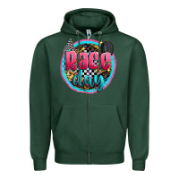 Sports Green race day Zipper Hoodie - Zillion Design Studio