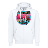 White race day Zipper Hoodie - Zillion Design Studio