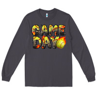 Smoke game day softball leopard Long Sleeve Tee - Zillion Design Studio