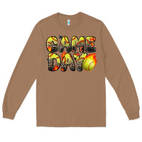 Toasted Coconut game day softball leopard Long Sleeve Tee - Zillion Design Studio