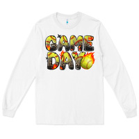 White game day softball leopard Long Sleeve Tee - Zillion Design Studio