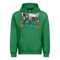 Emerald western howdy heifer Urban Hoodie - NancyCooperArtShop