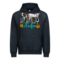 Navy western howdy heifer Urban Hoodie - NancyCooperArtShop