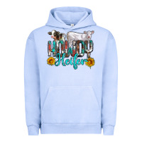 Pigment Grape Ice western howdy heifer Urban Hoodie - NancyCooperArtShop