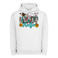 Pigment Lunar Rock western howdy heifer Urban Hoodie - NancyCooperArtShop
