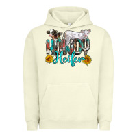 Pigment Pistachio western howdy heifer Urban Hoodie - NancyCooperArtShop