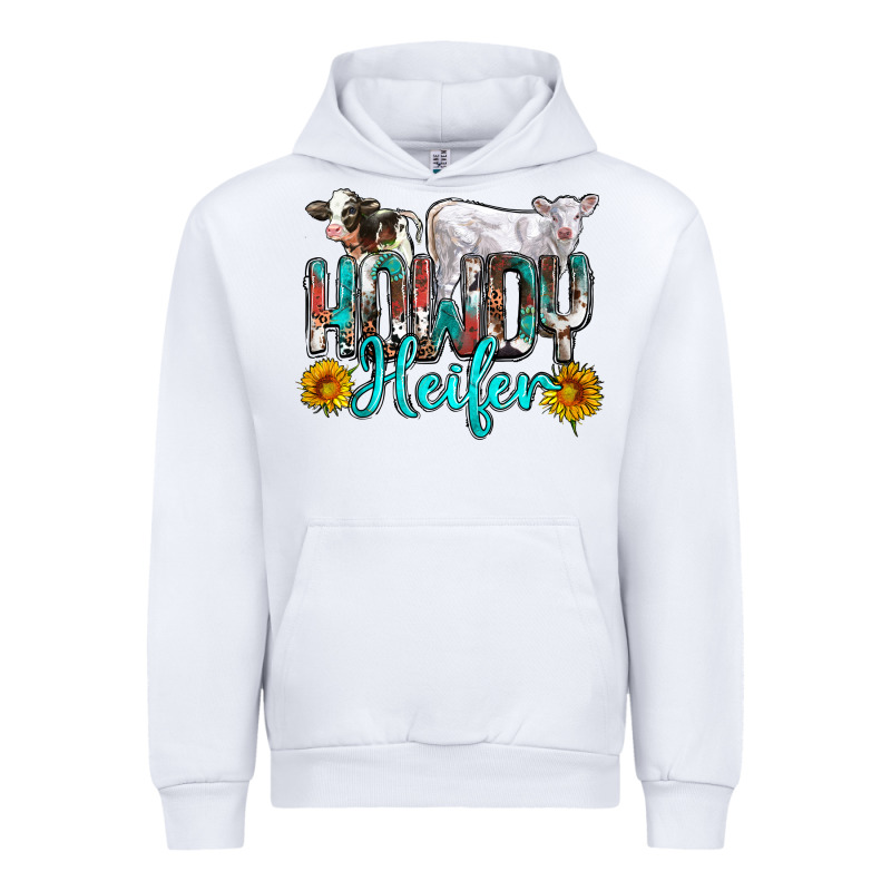 Western Howdy Heifer Urban Hoodie by NancyCooperArtShop | Teevron