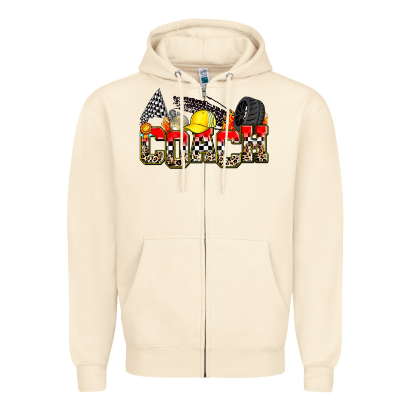 Race Coach Zipper Hoodie by Zillion Design Studio | Teevron