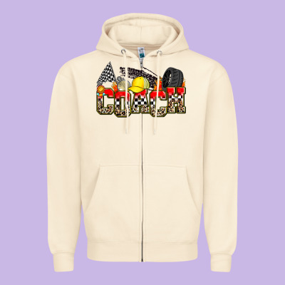 Race Coach Zipper Hoodie Designed By Zillion Design Studio