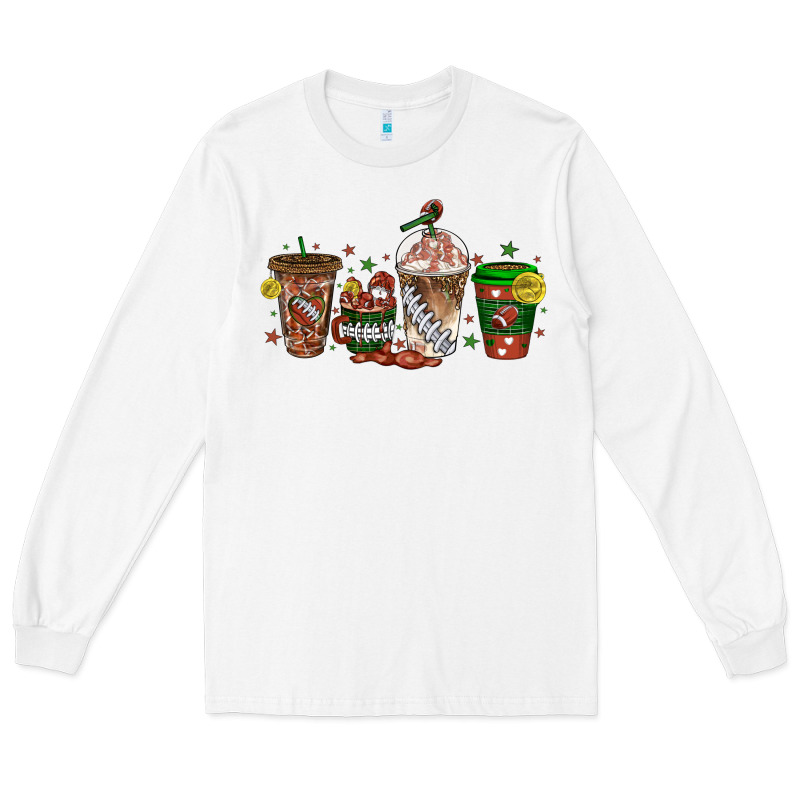 American Football Coffee Cups Long Sleeve Tee by texasbilliewilder | Teevron